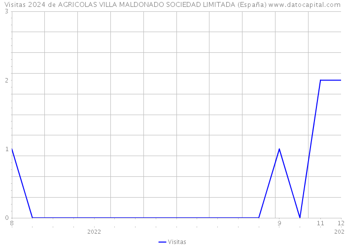 Visitas 2024 de AGRICOLAS VILLA MALDONADO SOCIEDAD LIMITADA (España) 