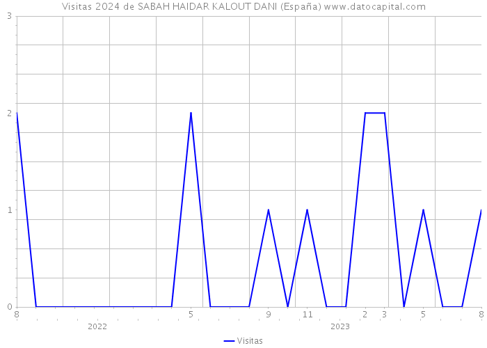 Visitas 2024 de SABAH HAIDAR KALOUT DANI (España) 