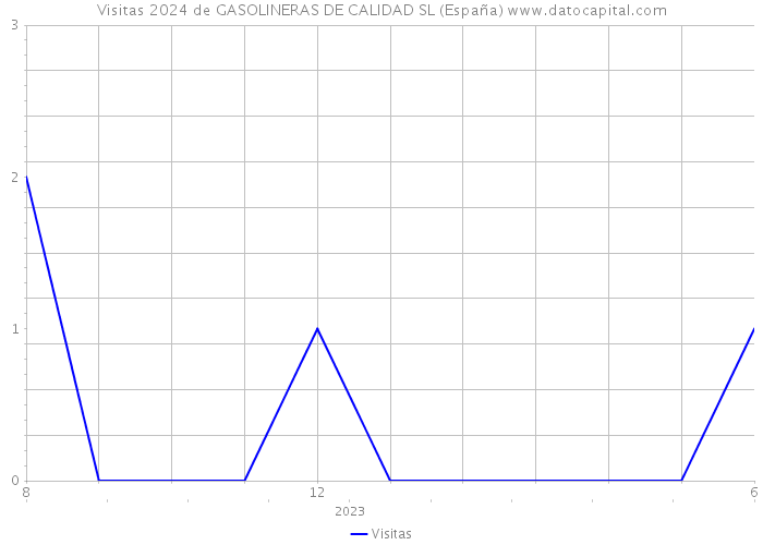 Visitas 2024 de GASOLINERAS DE CALIDAD SL (España) 