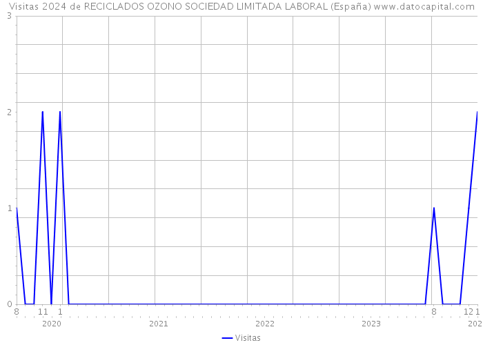 Visitas 2024 de RECICLADOS OZONO SOCIEDAD LIMITADA LABORAL (España) 