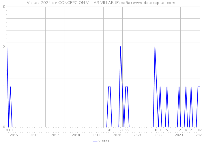Visitas 2024 de CONCEPCION VILLAR VILLAR (España) 