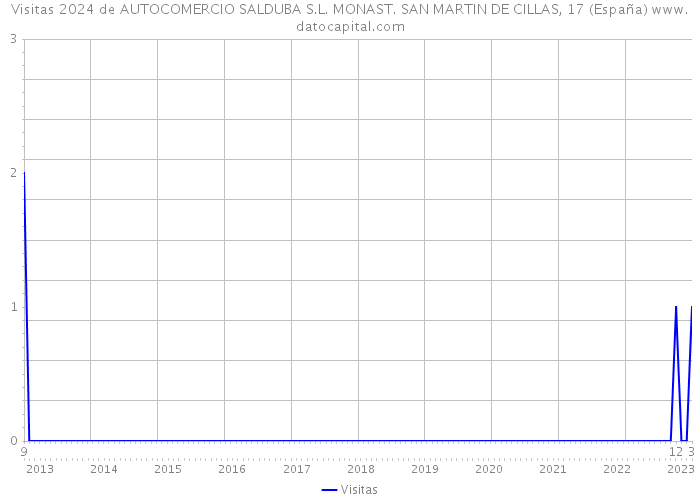 Visitas 2024 de AUTOCOMERCIO SALDUBA S.L. MONAST. SAN MARTIN DE CILLAS, 17 (España) 