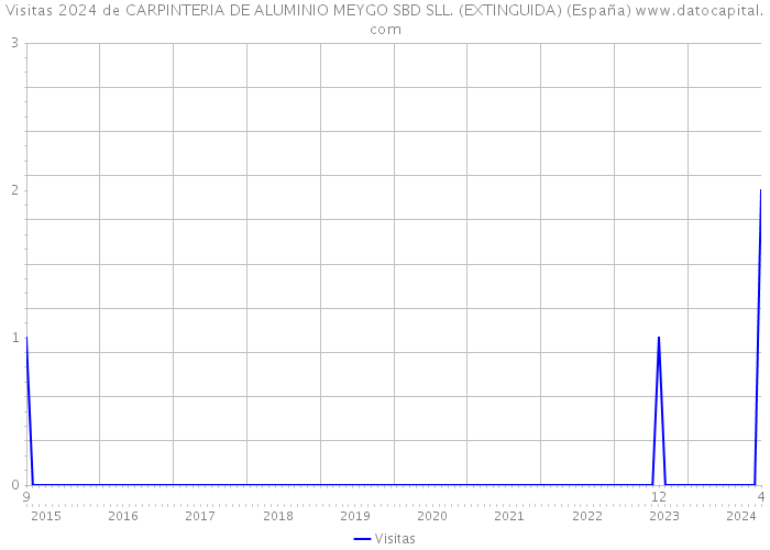 Visitas 2024 de CARPINTERIA DE ALUMINIO MEYGO SBD SLL. (EXTINGUIDA) (España) 