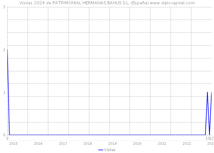 Visitas 2024 de PATRIMONIAL HERMANAS BANUS S.L. (España) 