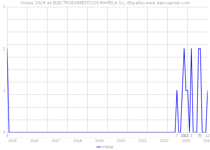 Visitas 2024 de ELECTRODOMESTICOS MAPECA S.L. (España) 