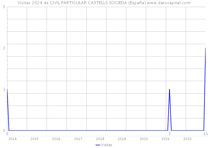 Visitas 2024 de CIVIL PARTICULAR CASTELLS SOCIEDA (España) 