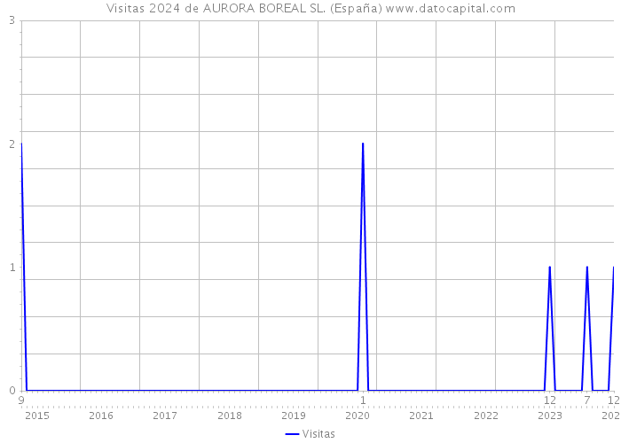 Visitas 2024 de AURORA BOREAL SL. (España) 