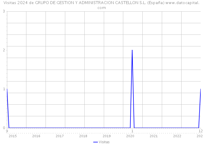 Visitas 2024 de GRUPO DE GESTION Y ADMINISTRACION CASTELLON S.L. (España) 