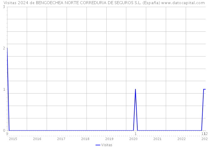 Visitas 2024 de BENGOECHEA NORTE CORREDURIA DE SEGUROS S.L. (España) 
