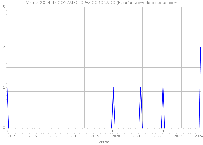 Visitas 2024 de GONZALO LOPEZ CORONADO (España) 