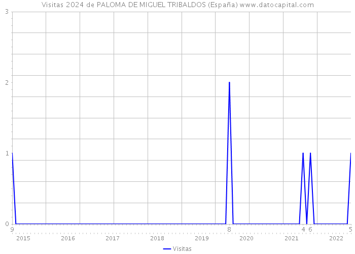 Visitas 2024 de PALOMA DE MIGUEL TRIBALDOS (España) 