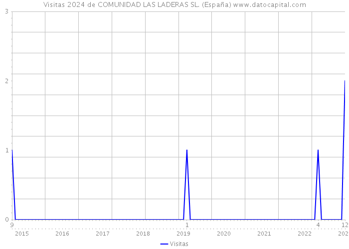 Visitas 2024 de COMUNIDAD LAS LADERAS SL. (España) 