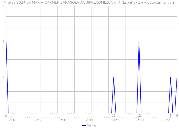 Visitas 2024 de MARIA CARMEN SARASOLA AGUIRREGOMEZCORTA (España) 