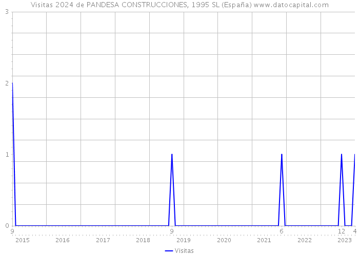 Visitas 2024 de PANDESA CONSTRUCCIONES, 1995 SL (España) 