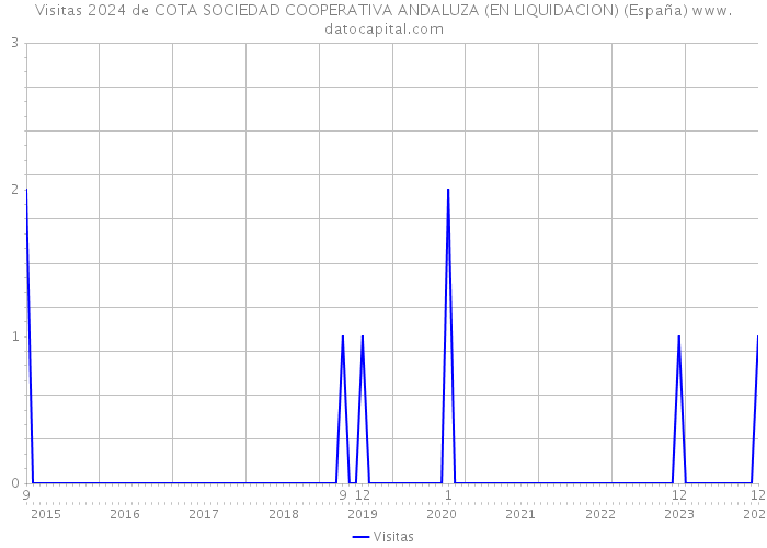 Visitas 2024 de COTA SOCIEDAD COOPERATIVA ANDALUZA (EN LIQUIDACION) (España) 