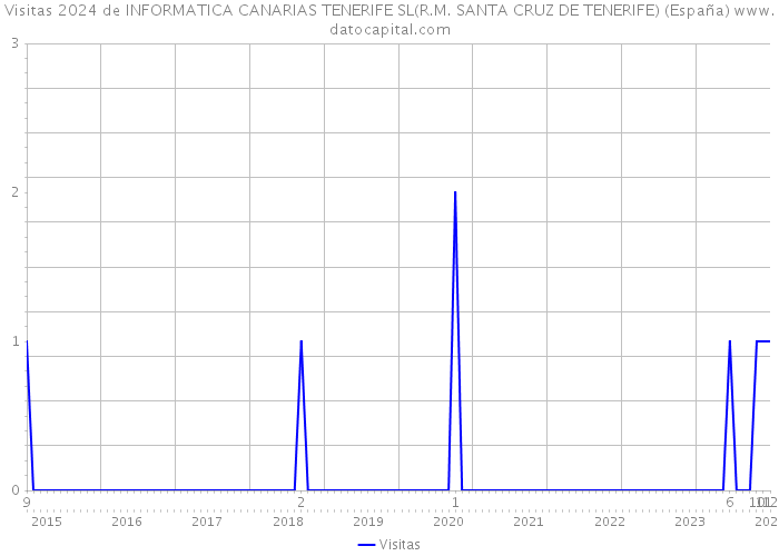 Visitas 2024 de INFORMATICA CANARIAS TENERIFE SL(R.M. SANTA CRUZ DE TENERIFE) (España) 