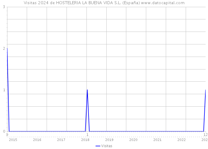 Visitas 2024 de HOSTELERIA LA BUENA VIDA S.L. (España) 