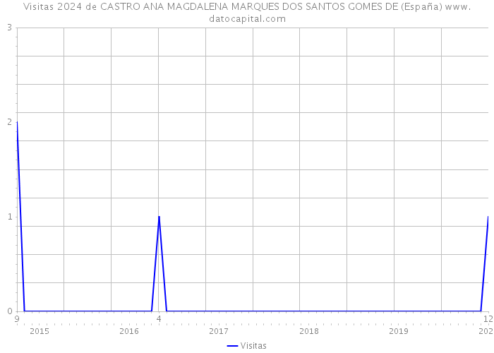 Visitas 2024 de CASTRO ANA MAGDALENA MARQUES DOS SANTOS GOMES DE (España) 