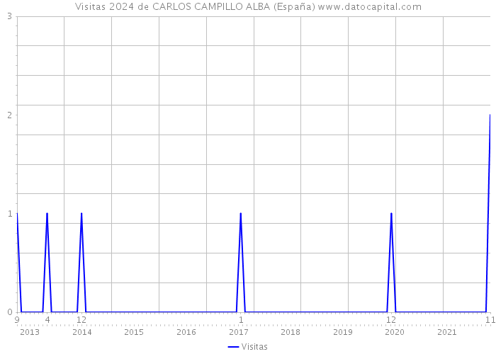 Visitas 2024 de CARLOS CAMPILLO ALBA (España) 