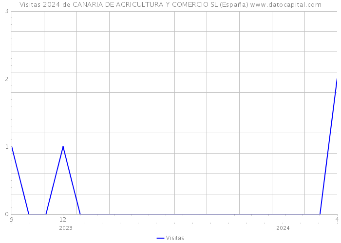 Visitas 2024 de CANARIA DE AGRICULTURA Y COMERCIO SL (España) 