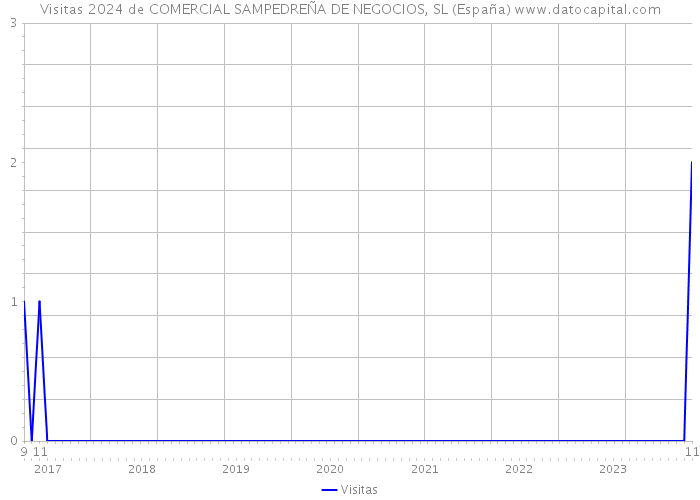Visitas 2024 de COMERCIAL SAMPEDREÑA DE NEGOCIOS, SL (España) 