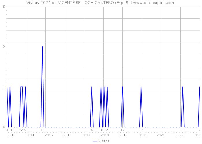 Visitas 2024 de VICENTE BELLOCH CANTERO (España) 