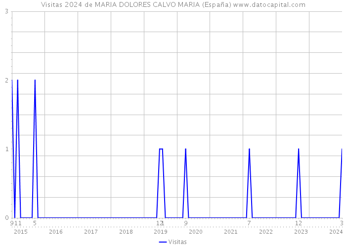 Visitas 2024 de MARIA DOLORES CALVO MARIA (España) 