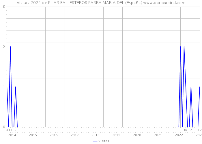Visitas 2024 de PILAR BALLESTEROS PARRA MARIA DEL (España) 