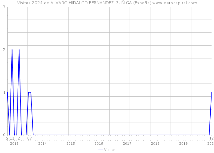 Visitas 2024 de ALVARO HIDALGO FERNANDEZ-ZUÑIGA (España) 