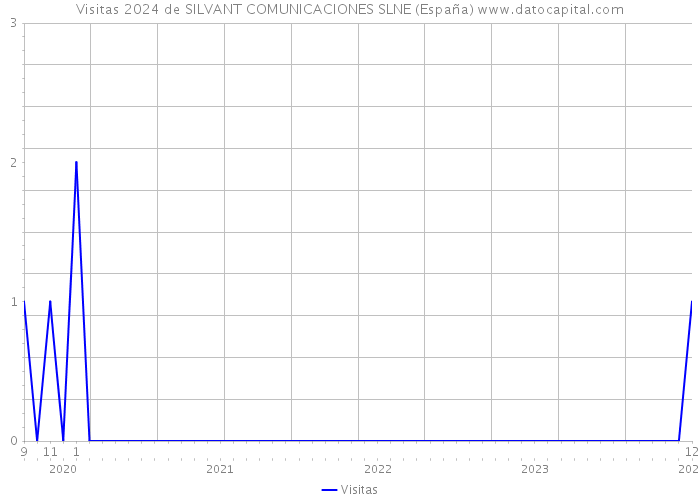 Visitas 2024 de SILVANT COMUNICACIONES SLNE (España) 