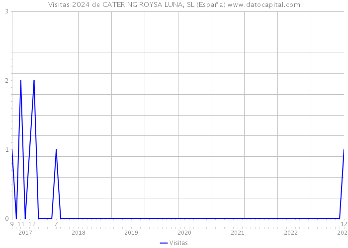Visitas 2024 de CATERING ROYSA LUNA, SL (España) 