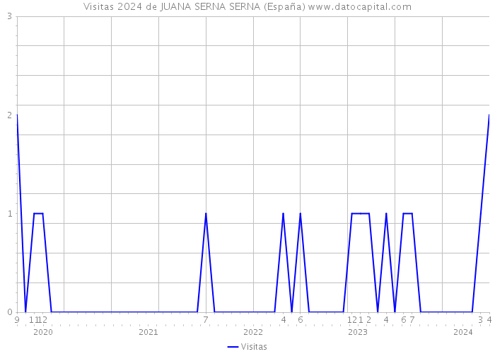 Visitas 2024 de JUANA SERNA SERNA (España) 