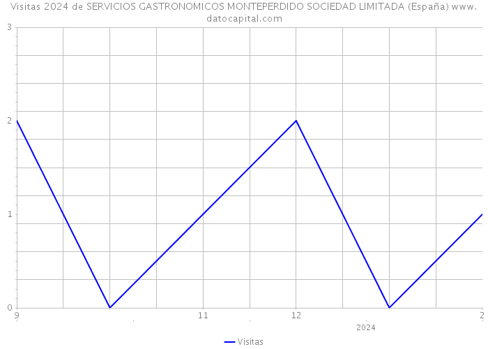 Visitas 2024 de SERVICIOS GASTRONOMICOS MONTEPERDIDO SOCIEDAD LIMITADA (España) 