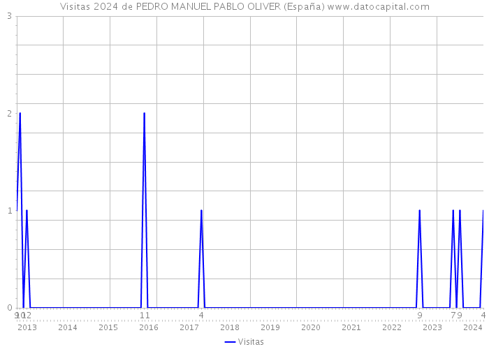 Visitas 2024 de PEDRO MANUEL PABLO OLIVER (España) 