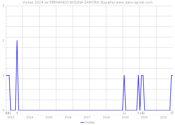Visitas 2024 de FERNANDO MOLINA ZAMORA (España) 