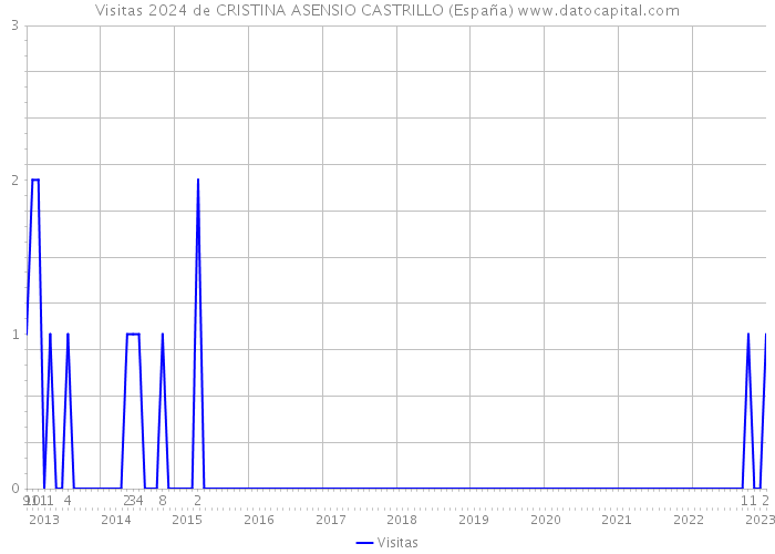 Visitas 2024 de CRISTINA ASENSIO CASTRILLO (España) 