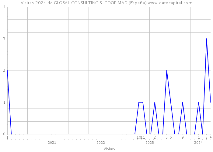 Visitas 2024 de GLOBAL CONSULTING S. COOP MAD (España) 