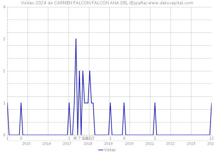 Visitas 2024 de CARMEN FALCON FALCON ANA DEL (España) 