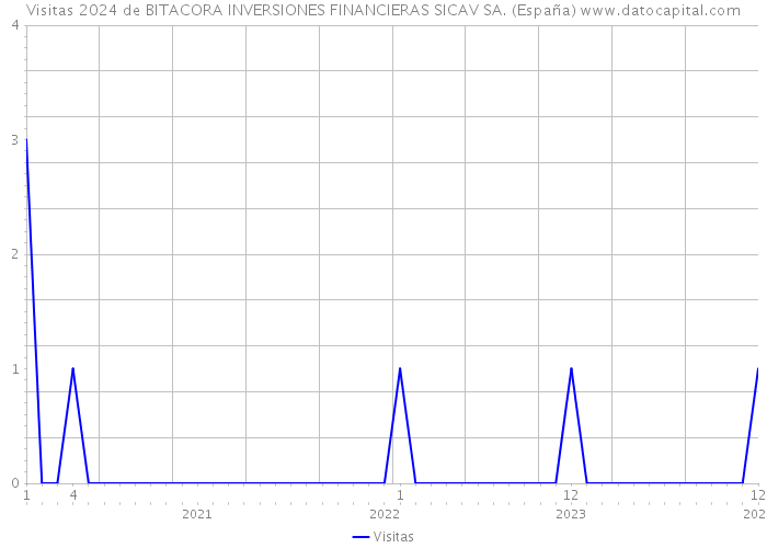 Visitas 2024 de BITACORA INVERSIONES FINANCIERAS SICAV SA. (España) 