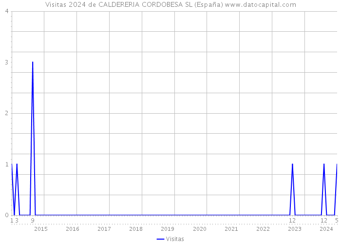 Visitas 2024 de CALDERERIA CORDOBESA SL (España) 