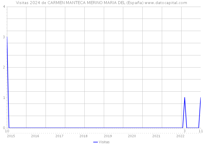 Visitas 2024 de CARMEN MANTECA MERINO MARIA DEL (España) 