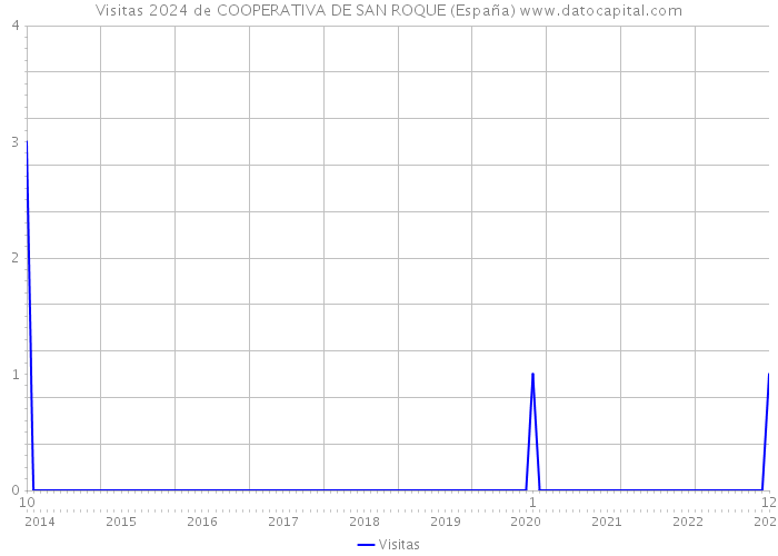 Visitas 2024 de COOPERATIVA DE SAN ROQUE (España) 