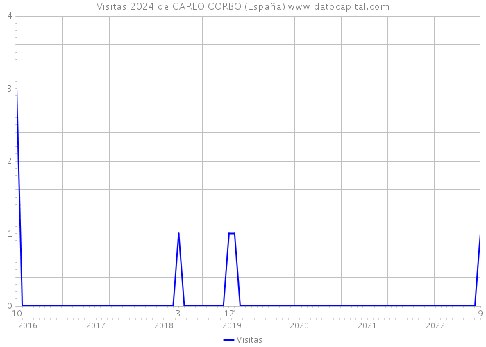 Visitas 2024 de CARLO CORBO (España) 