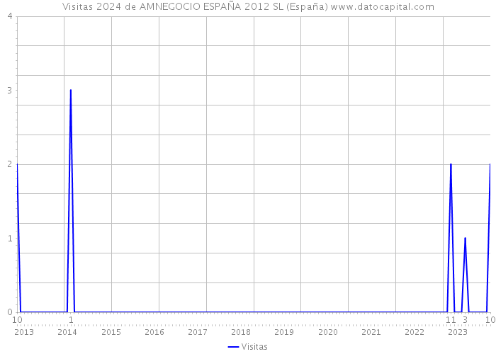 Visitas 2024 de AMNEGOCIO ESPAÑA 2012 SL (España) 