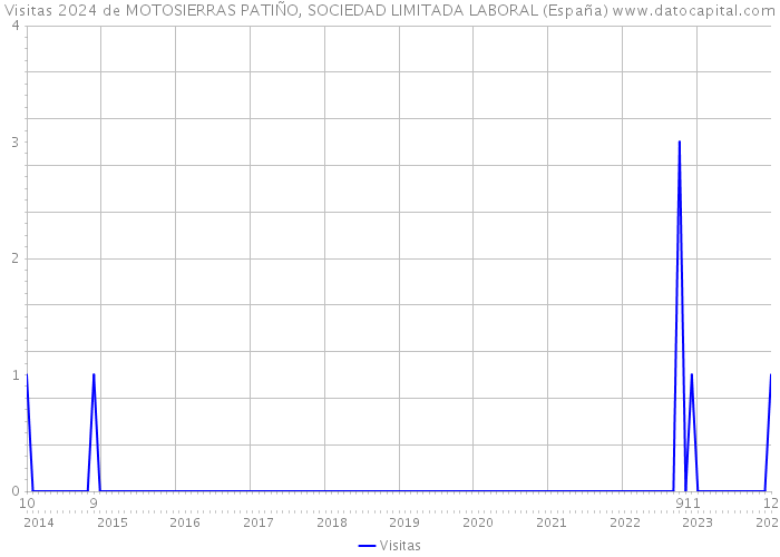 Visitas 2024 de MOTOSIERRAS PATIÑO, SOCIEDAD LIMITADA LABORAL (España) 