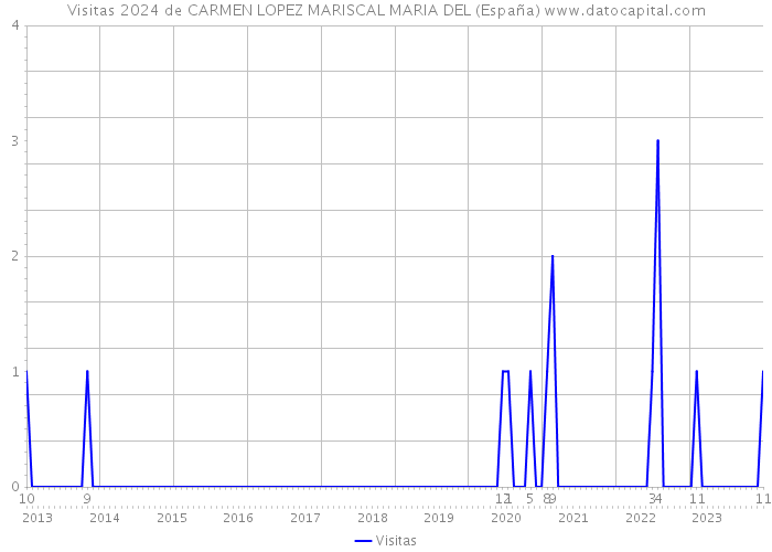 Visitas 2024 de CARMEN LOPEZ MARISCAL MARIA DEL (España) 