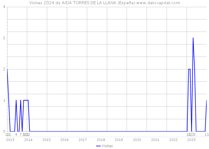 Visitas 2024 de AIDA TORRES DE LA LLANA (España) 