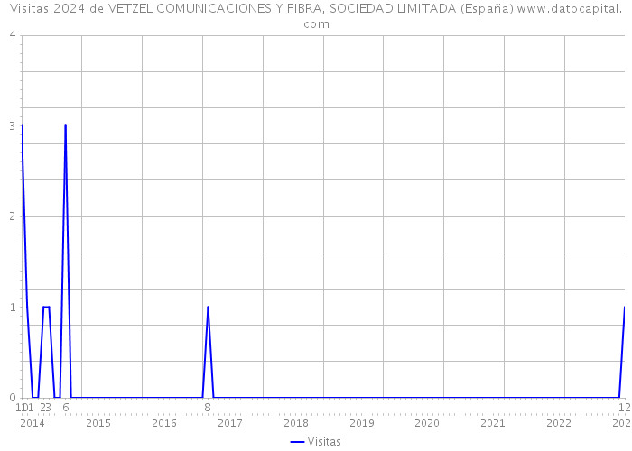 Visitas 2024 de VETZEL COMUNICACIONES Y FIBRA, SOCIEDAD LIMITADA (España) 