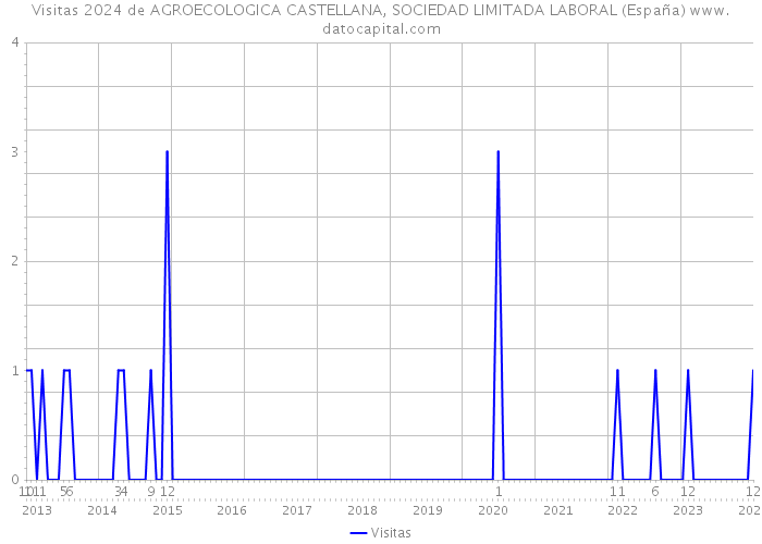 Visitas 2024 de AGROECOLOGICA CASTELLANA, SOCIEDAD LIMITADA LABORAL (España) 