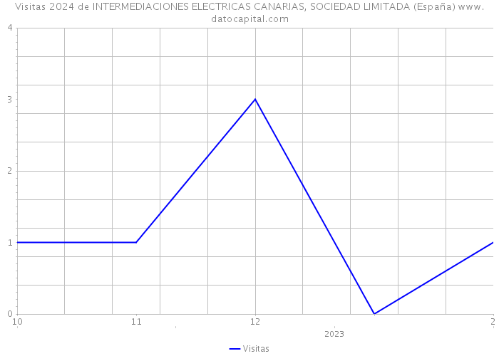 Visitas 2024 de INTERMEDIACIONES ELECTRICAS CANARIAS, SOCIEDAD LIMITADA (España) 